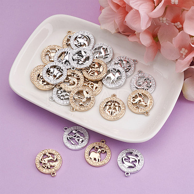 2 Sets 2 Colors Zinc Alloy Jewelry Pendant Accessories FIND-FW0001-06-1