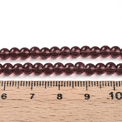 Transparent Glass Beads Strands GLAA-T032-T4mm-19-1