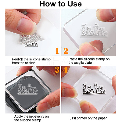 Summer Theme PVC Plastic Clear Stamps DIY-WH0631-0345-1