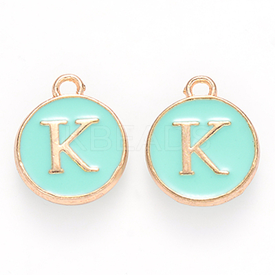 Golden Plated Alloy Enamel Charms LS-ENAM-S118-05K-1