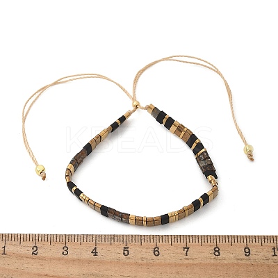 Vintage Ethnic Style Adjustable Glass Tila Beaded Handmade Slider Bracelets for Women ZN9527-12-1