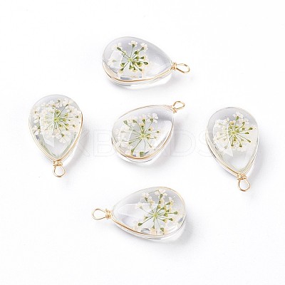Inner Flower Glass Pendants LS-GLAA-K036-C03-NF-1