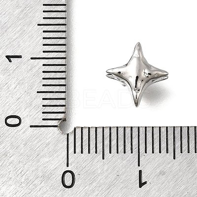 Brass Micro Pave Clear Cubic Zirconia Beads KK-U061-15B-P-1