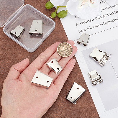8Pcs 2 Styles Iron Bolo Tie Slider Clasp IFIN-PH0002-08-1