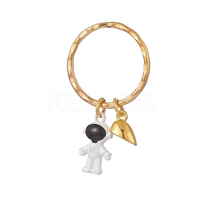 Baking Paint Alloy Astronaut Pendant Keychain KEYC-JKC00451-1
