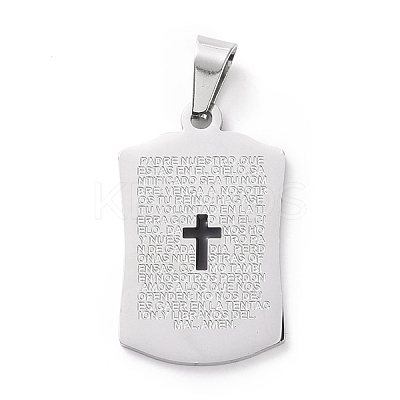 304 Stainless Steel Enamel Pendants STAS-G261-08P-1