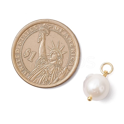 Natural Baroque Pearl Keshi Pearl Pendants PALLOY-JF04627-01-1