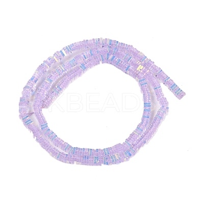 Electroplate Glass Beads Strands GLAA-B023-01A-06-1