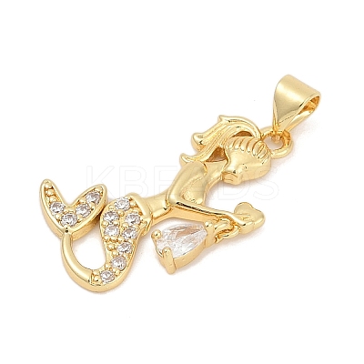 Brass Micro Pave Cubic Zirconia Pendants KK-D317-125G-1