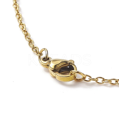 Rhombus Handmade Loom Pattern Glass Seed Pendants Necklaces with Tassel NJEW-MZ00012-1