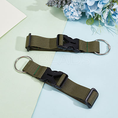 2Pcs Polyester Luggage Straps FIND-GF0003-30B-1