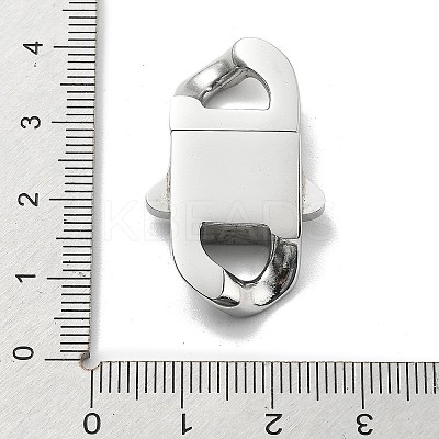 304 Stainless Steel Bayonet Clasps STAS-B082-01E-P-1