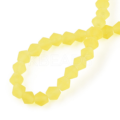 Imitate Austrian Crystal Frosted Glass Beads Strands EGLA-A039-T6mm-MD-1
