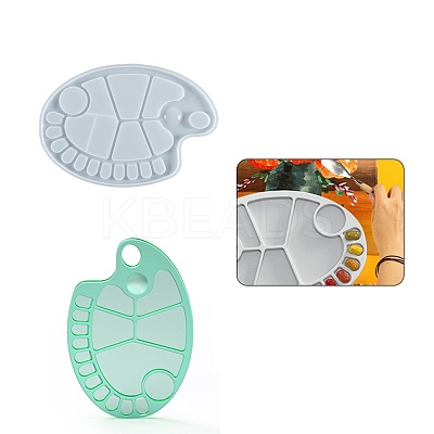 DIY Painting Palette Silicone Molds DIY-K058-05-1