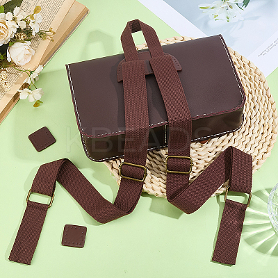 1 Set Nylon & PU Leather Adjustable Webbing Bag Straps DIY-CL0001-88B-1