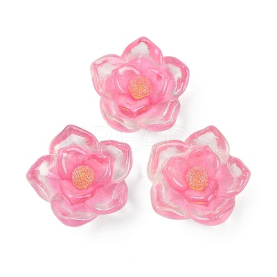 Flower Series Resin Cabochons CRES-Q008-01I-1