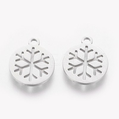 Non-Tarnish 304 Stainless Steel Charms STAS-Q201-T063-1