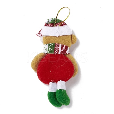 Non Woven Fabric Christmas Pendant Decorations LS-AJEW-P099-07-1