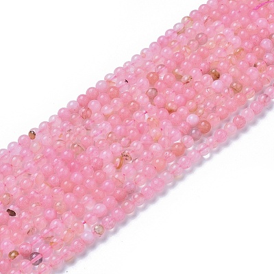 Natural Rose Quartz Beads Strands G-F591-04-6mm-1