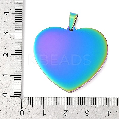 Ion Plating(IP) 304 Stainless Steel Stamping Blank Tag Pendants LS-STAS-I311-04B-RC-1