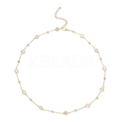 Brass Satellite Chains Necklaces NJEW-JN05254-1