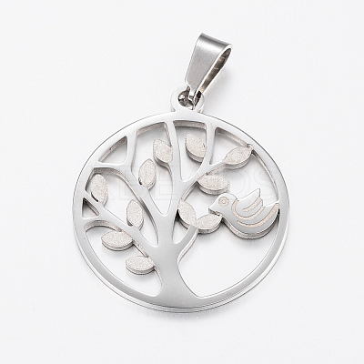 Non-Tarnish 304 Stainless Steel Pendants STAS-I074-05P-1