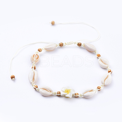 Adjustable Nylon Thread Braided Bead Necklaces NJEW-JN02794-M-1