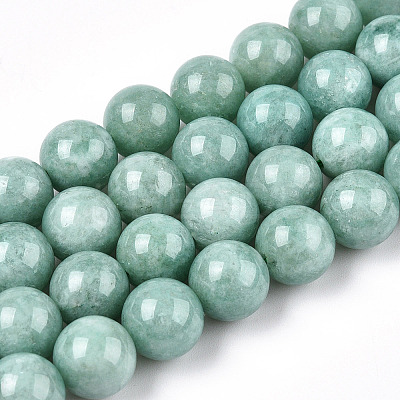 Natural Myanmar Jade/Burmese Jade Beads Strands X-G-T064-22-10mm-1