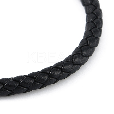 Braided Microfiber Leather Cord Bracelets BJEW-P328-04G-1