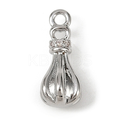 Brass Pave Clear Cubic Zirconia Pendants LS-KK-L238-25P-1