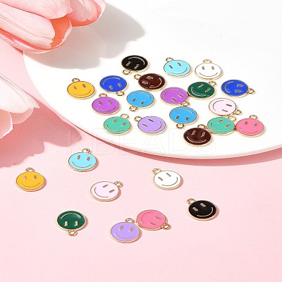 26Pcs 13 Colors Alloy Enamel Charms ENAM-FS0001-88-1
