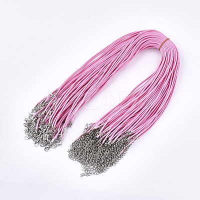 Waxed Cord Necklace Making NCOR-T001-09-1