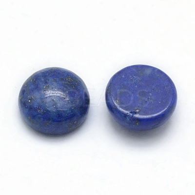 Natural Lapis Lazuli Cabochons G-P393-R11-10mm-1