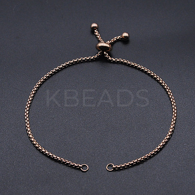Adjustable 201 Stainless Steel Slider Bracelets Making LS-STAS-S105-JN646-3-1