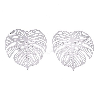 Non-Tarnish 201 Stainless Steel Filigree Pendants X-STAS-R102-21P-1