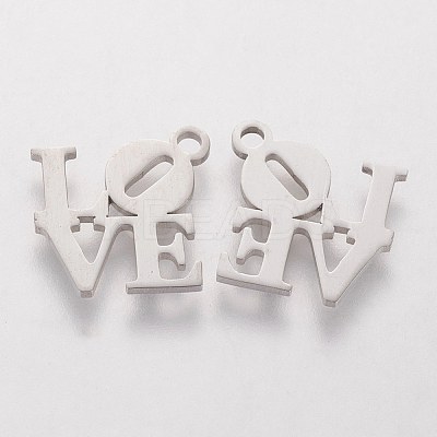 5Pcs 304 Stainless Steel Charms STAS-FS0001-08P-1