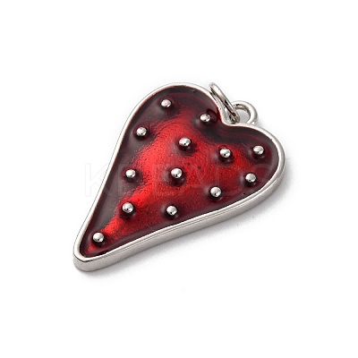 Brass Enamel Pendants X-KK-Q098-22G-B-1