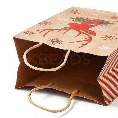 Christmas Theme Rectangle Paper Bags LS-CARB-F011-01C-1