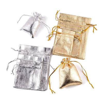 60Pcs 6 Style Organza Bags OP-LS0001-03-1