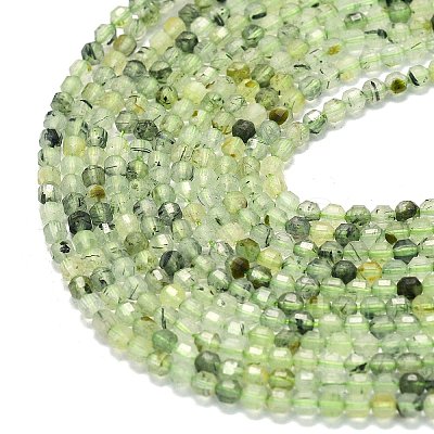 Natural Prehnite Beads Strands G-A260-A34-01-1