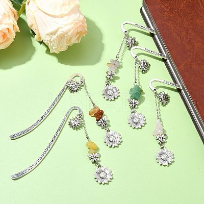 Alloy Hook Bookmarks AJEW-JK00351-1