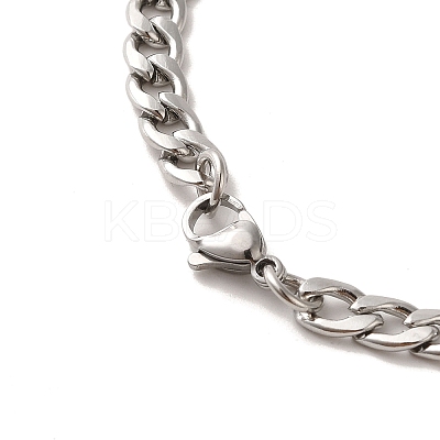 201 Stainless Steel Enamel Pendant Necklaces NJEW-P293-02P-1