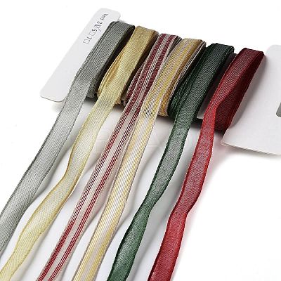18 Yards 6 Styles Polyester Ribbon SRIB-C001-D06-1