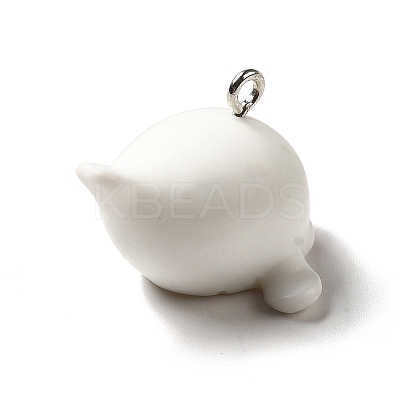 Marine Series Opaque Resin Pendants RESI-E031-02P-14-1