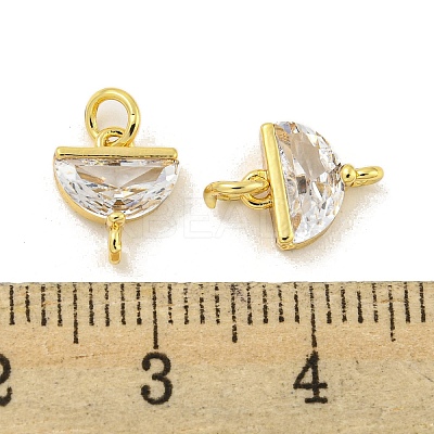 Brass with Clear Cubic Zirconia Pendant Bail KK-G490-05G-1