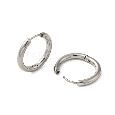 Tarnish Resistant 304 Stainless Steel Hoop Earrings EJEW-P177-P-23-1