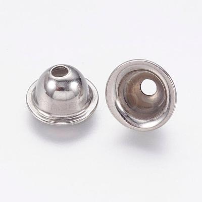 Tarnish Resistant 304 Stainless Steel Bead Caps STAS-P168-05P-1