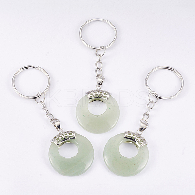 Natural Green Aventurine Keychain KEYC-P041-D19-1