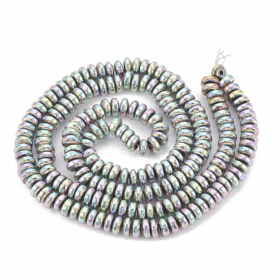 Electroplate Non-magnetic Synthetic Hematite Beads Strands G-N0318-01C-1