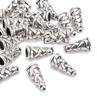 Tibetan Style Alloy Bead Cone X-TIBEB-00821-AS-R-1